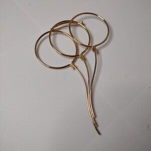 Large Gold Tone Balloon Brooch